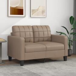 vidaXL Canapea cu 2 locuri, cappuccino, 120 cm, piele ecologică (348648) Canapea