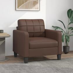 vidaXL Canapea de o persoană, maro, 60 cm, piele ecologică (348639) Canapea