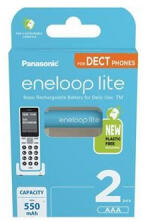 Panasonic Eneloop Lite 1.2V AAA 550mAh akku 2db (BK4LCCE-2DE-N)