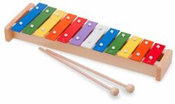 New Classic Toys Xilofon Metallophone - 12 note colorate (NC0218K) Instrument muzical de jucarie