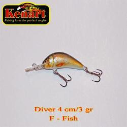 Kenart Vobler KENART Diver, Floating, 4cm, 3g, culoare BO (DIV4F-BO)