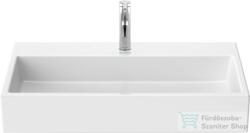 Duravit VERO AIR 80x47 cm mosdó túlfolyó nélkül, Wondergliss bevonattal, csiszolt aljú 23508000711 (23508000711)