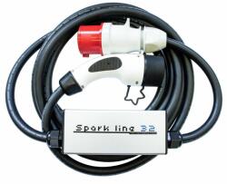 inChaNet SPARK LINE 32 XXL e-autó töltő - 3x32A-22KW - 12 m. kábel Type2 (EVSE) (INC0001-12M)
