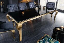 LuxD Design étkezőasztal Rococo 200 cm fekete / arany