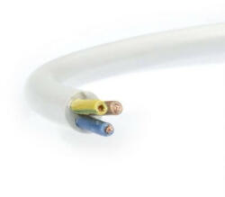  MT (H05VV-F) 3x1, 5 mm2, 10 fm kiszerelés, fehér sodrott réz PVC szigetelésű 300/500V kábel (V3504)