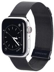 DUX DUCIS pótszíj (egyedi méret, alumínium, milánói, mágneses zár) FEKETE Apple Watch Series 2 42mm, Apple Watch Series 3 42mm, Apple Watch Series 4 44mm, Apple Watch Series 5 44mm, Apple Watc (GP-125883)