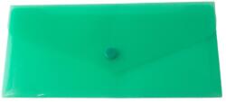 KARTON P+P Műanyag boríték patenttal DL, zöld