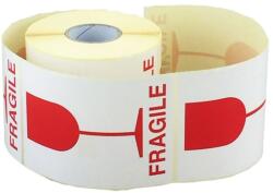 INPAP PLUS s. r. o FRAGILE" öntapadós etikett címkék (piros pohár) 90 x 130 mm, 500 db/tk