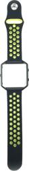 Cellect Fitbit Blaze szilikon óraszíj, Fekete-Zöld (STRAP-BLAZE-BKG)