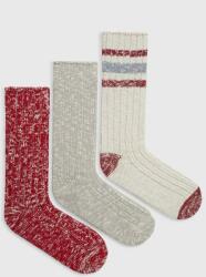 Abercrombie & Fitch zokni 3 db piros, férfi - piros Univerzális méret