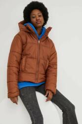 Answear Lab rövid kabát női, barna, téli, oversize - barna L - answear - 12 990 Ft