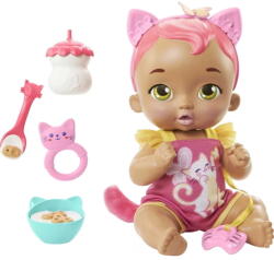 Mattel My Garden Baby - Édi-bébi interaktív baba - Rózsaszín cica