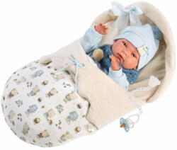 Llorens Nico újszülött baba pólyában 40 cm
