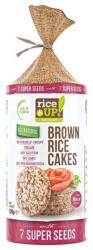 RiceUP! Puffasztott barna rizsszelet hétféle szupermaggal 120 g