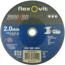 Flexovit Speedoflex vágókorong 230x2, 0x22, 2mm, BF41, fém-inox