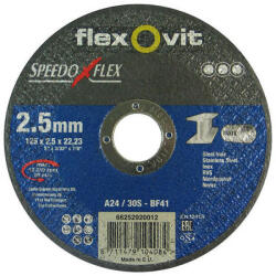 Flexovit Speedoflex vágókorong 125x2, 5x22, 2mm, BF41, fém-inox