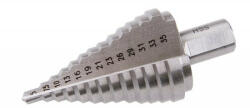 Lev léptető fúrószár DIN 1412C HSS 5-35mm 13 lépcsős, ALU, fém, műanyag