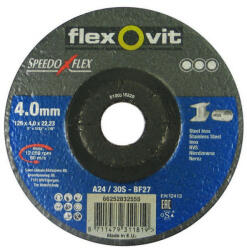 Flexovit Speedoflex tisztítókorong 125x4, 0x22, 2mm, BF27, fém-inox