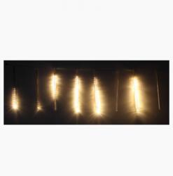 WELL Ghirlanda luminoasa decorativa 8 turturi lumina alba cablu transparent, WELL (DECOL-MR/8X18C/TT-WL)