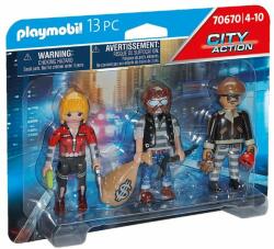 Playmobil Set 3 figurine hoti, Playmobil City Action - Police