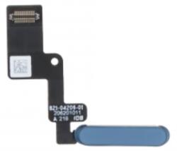Apple iPad Air 2022, Air 5 bekapcsoló gomb flex kábel, átvezető fólia ujjlenyomat olvasóval kék gyári