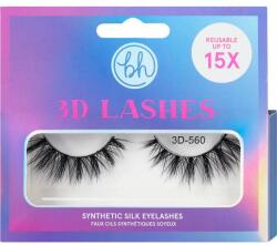 BH Cosmetics Gene false - BH Cosmetics 3D Lashes Synthetic Silk Eyelashes 3D-560 2 buc
