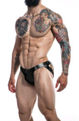 Cut4Men Jockstrap Desire Black Leatherette M