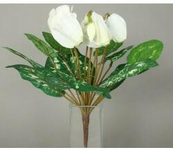 4-Home Floare artificială Ciclamă, alb