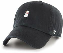 47 brand 47brand șapcă din bumbac culoarea negru, cu imprimeu M9KK-CAU08U_99X