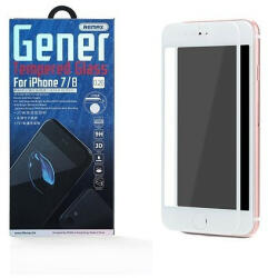 REMAX iPhone 7 / 8 / SE2 (4, 7") előlapi üvegfólia, 3D PET, fehér, 0, 26mm, Remax GL-07 - gsmlive