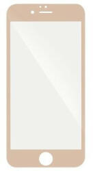 Apple 6 / 6S (4, 7") előlapi üvegfólia, edzett, hajlított, arany keret, 5D Full Glue - gsmlive