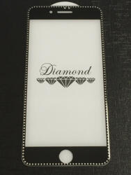 Apple 7 Plus / 8 Plus (5, 5") előlapi üvegfólia, 3D, fekete-ezüst, Diamond - gsmlive