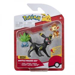 Jazwares Pokémon 3 db-os figura csomag - Chimchar, Oddish, Umbreon (PKW2682)
