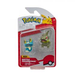 Jazwares Pokémon Mini figura csomag - Axew & Froakie 5 cm (PKW2645) - licenszjatekok