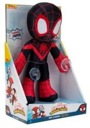 Jazwares Spidey Miles Morales Pókember plüssfigura tapadókoronggal 23 cm (SNF0036)