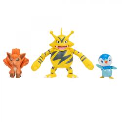Jazwares Pokémon 3 db-os figura csomag - Piplup, Vulpix, Electabuzz (PKW2680)