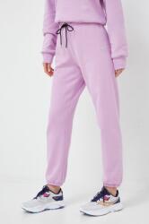 DKNY pantaloni de trening femei, culoarea violet, neted 9BYY-SPD03W_04X