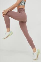 adidas Performance jambiere de yoga Studio Gathered femei, culoarea violet, neted 9BYY-LGD08Y_94X