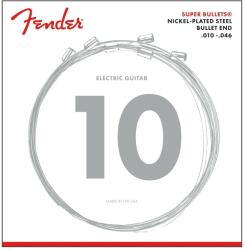 Fender 733250406 - Super Bullet® Strings, Nickel Plated Steel, Bullet End, 3250R Gauges . 010-. 046, (6) - FEN021