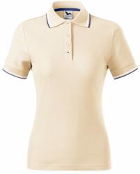 MALFINI Női galléros póló Focus - Mandulaszín | 2XL (2332117)