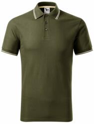 MALFINI Férfi galléros póló Focus - Military | M (2326914)