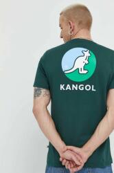 Kangol tricou din bumbac culoarea verde, cu imprimeu 9BYY-TSU01C_67X
