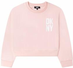 DKNY bluza copii culoarea roz, cu imprimeu 9BYY-BLG07D_03X