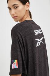 Reebok Classic tricou din bumbac Nao Serati & Pride culoarea gri, cu imprimeu 9BYY-TSU007_90X
