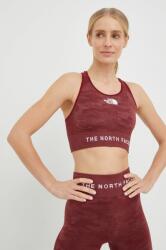 The North Face sutien sport culoarea bordo, modelator 9BYY-BID0H0_83X