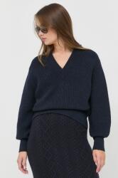 HUGO BOSS pulover din amestec de lana femei, culoarea albastru marin, 9BYY-SWD1BI_59X