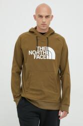 The North Face hanorac Tekno barbati, culoarea verde, cu glugă, cu imprimeu 9BYY-BLM0YJ_87X