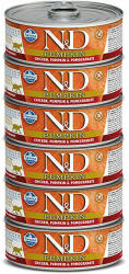 N&D Pumpkin N&D Cat Csirke és Gránátalma Sütőtökkel 6x70g
