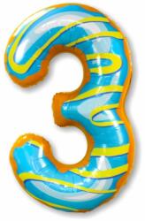  Óriás szám fólia lufi - Fánk - 3