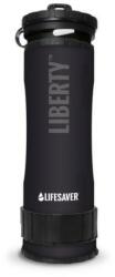 LifeSaver szűrő és víztisztító palack, 400 ml, fekete